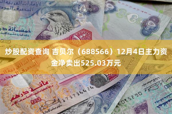炒股配资查询 吉贝尔（688566）12月4日主力资金净卖出525.03万元
