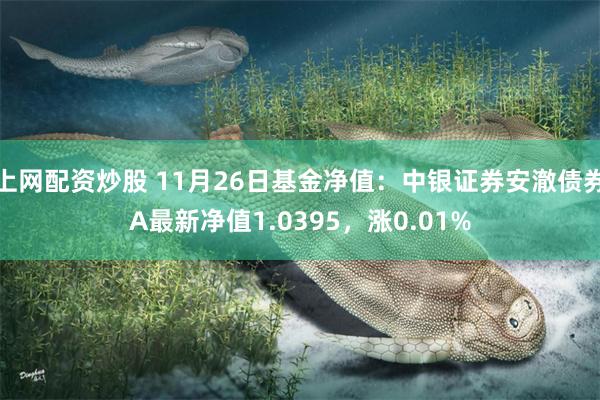 上网配资炒股 11月26日基金净值：中银证券安澈债券A最新净值1.0395，涨0.01%